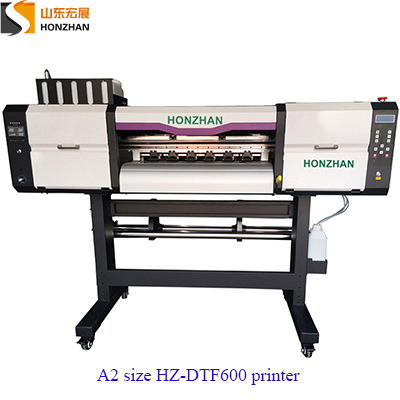  A2 HZ-DTF600 digital DTF printer with 2pcs Epson I3200 printheads